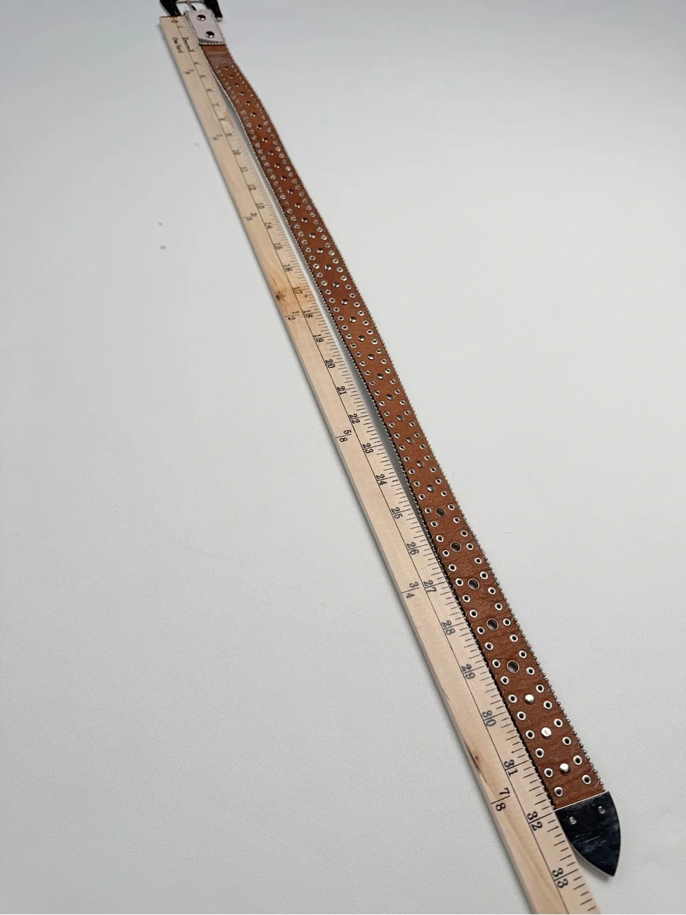 Nocona Y2K Pink Mossy Oak Camo Belt Size 28 Rhinestone Studded Western